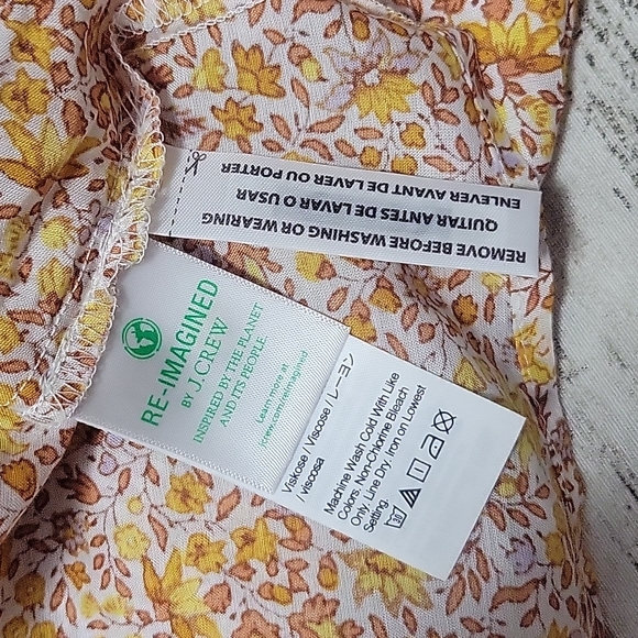 NWT J Crew Puff Sleeve Blouse, Size 14 - Picture 13 of 16